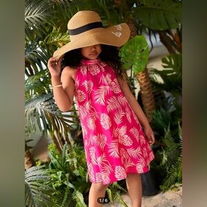 Preloved Tropical Leaf Dress